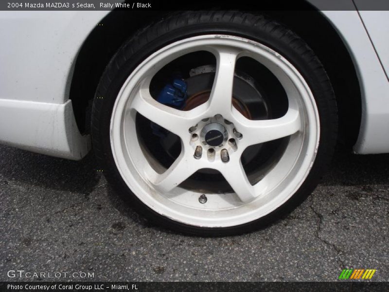 Rally White / Black 2004 Mazda MAZDA3 s Sedan