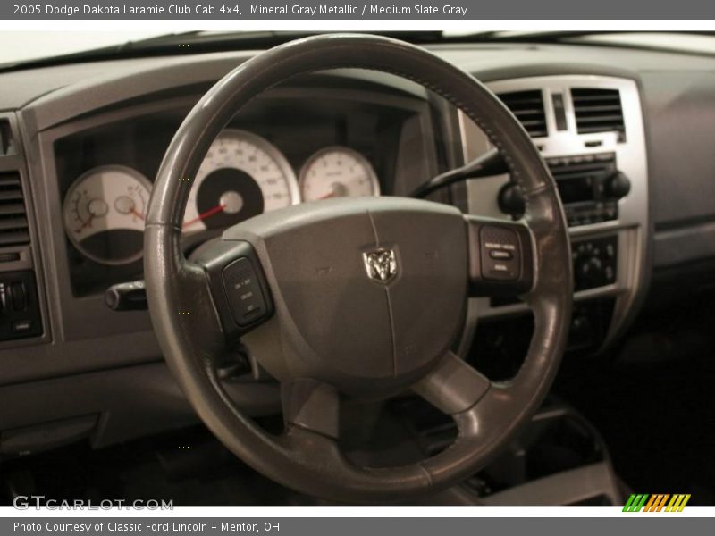 Mineral Gray Metallic / Medium Slate Gray 2005 Dodge Dakota Laramie Club Cab 4x4