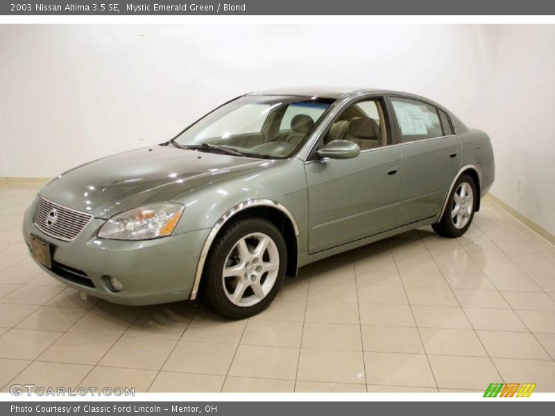 Mystic Emerald Green / Blond 2003 Nissan Altima 3.5 SE