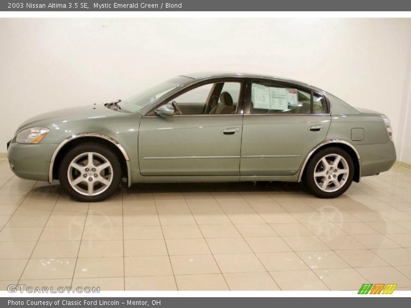 Mystic Emerald Green / Blond 2003 Nissan Altima 3.5 SE