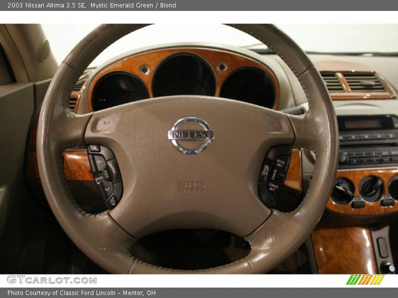 Mystic Emerald Green / Blond 2003 Nissan Altima 3.5 SE