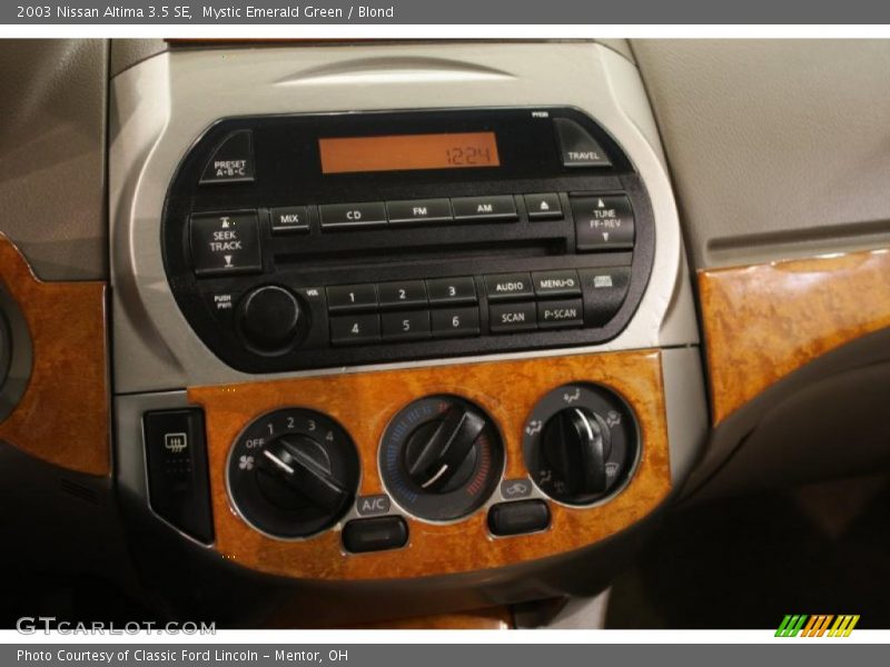 Mystic Emerald Green / Blond 2003 Nissan Altima 3.5 SE