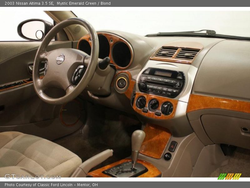 Mystic Emerald Green / Blond 2003 Nissan Altima 3.5 SE