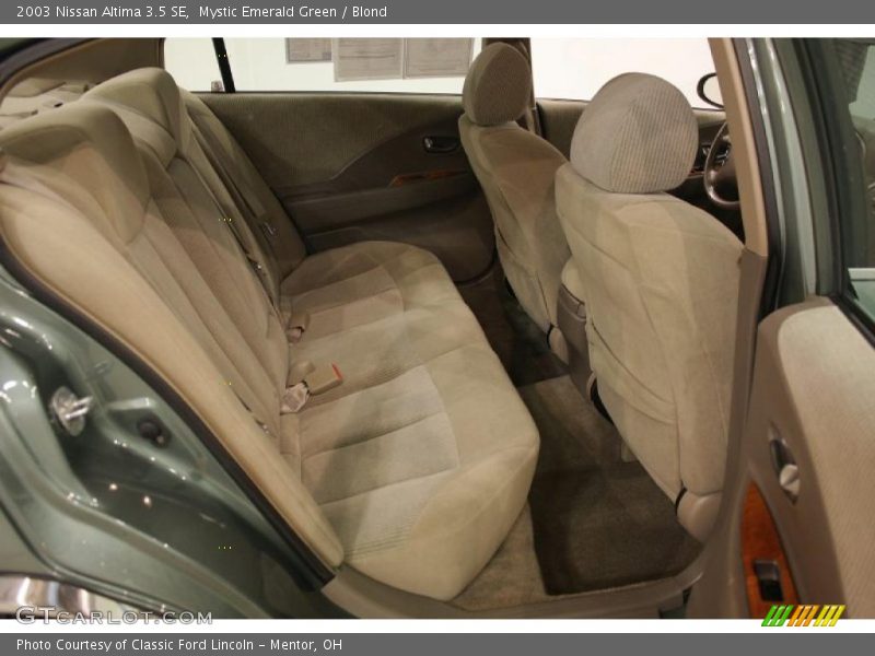 Mystic Emerald Green / Blond 2003 Nissan Altima 3.5 SE