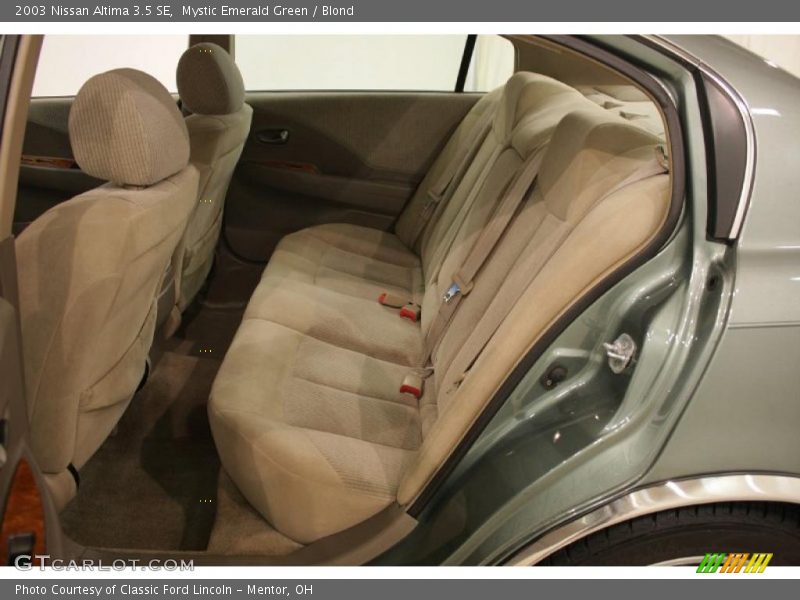 Mystic Emerald Green / Blond 2003 Nissan Altima 3.5 SE