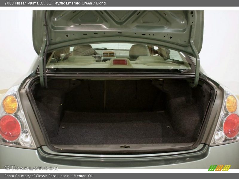 Mystic Emerald Green / Blond 2003 Nissan Altima 3.5 SE