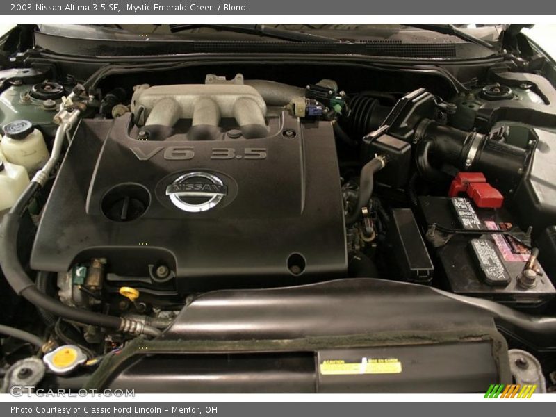 Mystic Emerald Green / Blond 2003 Nissan Altima 3.5 SE