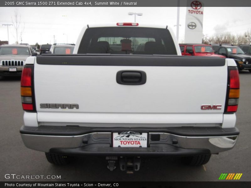 Summit White / Neutral 2005 GMC Sierra 1500 Z71 Extended Cab 4x4