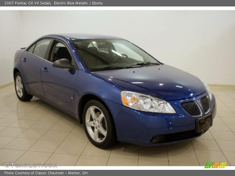 Electric Blue Metallic / Ebony 2007 Pontiac G6 V6 Sedan
