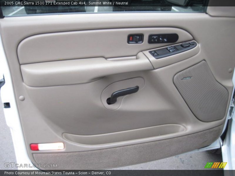 Summit White / Neutral 2005 GMC Sierra 1500 Z71 Extended Cab 4x4