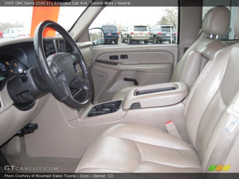 Summit White / Neutral 2005 GMC Sierra 1500 Z71 Extended Cab 4x4