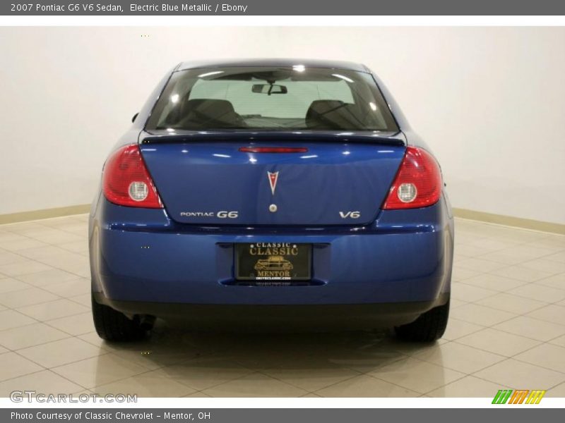 Electric Blue Metallic / Ebony 2007 Pontiac G6 V6 Sedan