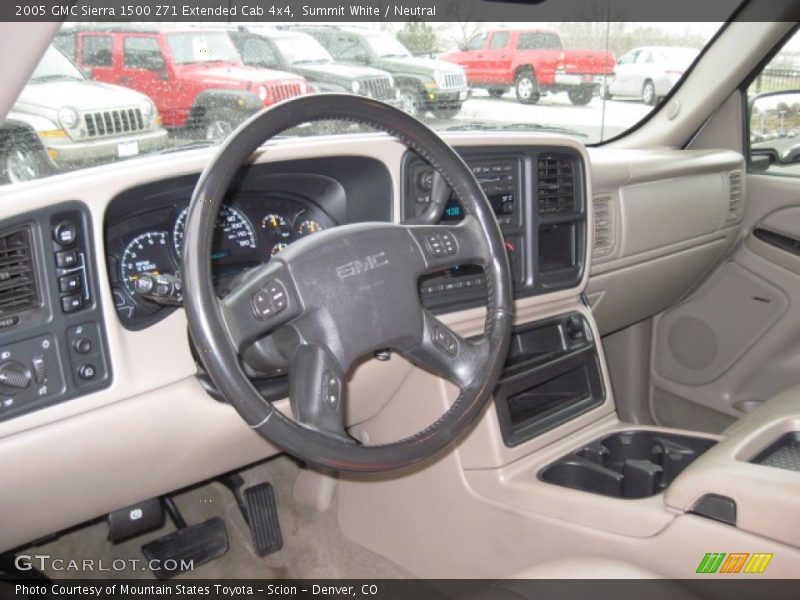 Summit White / Neutral 2005 GMC Sierra 1500 Z71 Extended Cab 4x4