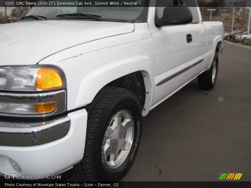 Summit White / Neutral 2005 GMC Sierra 1500 Z71 Extended Cab 4x4