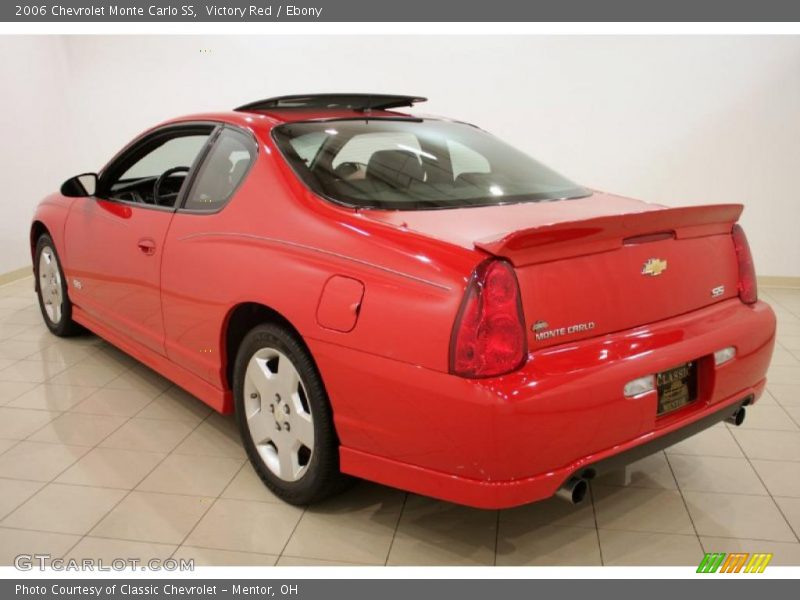 Victory Red / Ebony 2006 Chevrolet Monte Carlo SS