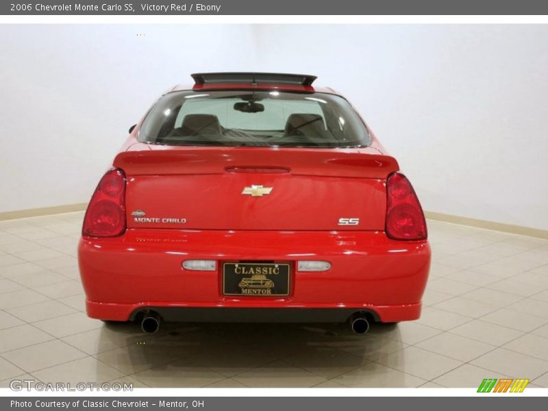 Victory Red / Ebony 2006 Chevrolet Monte Carlo SS