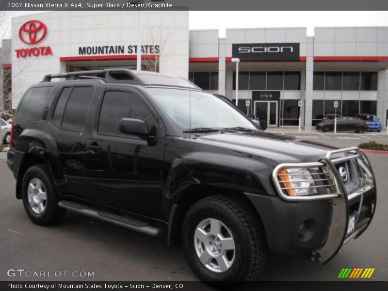 Super Black / Desert/Graphite 2007 Nissan Xterra X 4x4