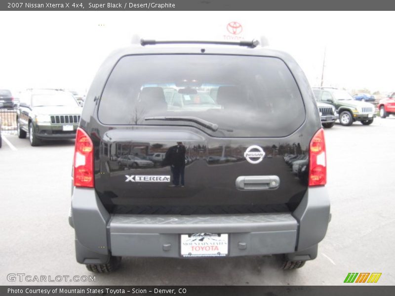 Super Black / Desert/Graphite 2007 Nissan Xterra X 4x4