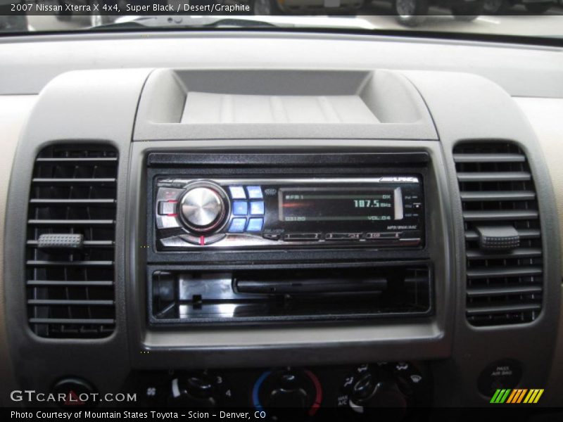 Super Black / Desert/Graphite 2007 Nissan Xterra X 4x4
