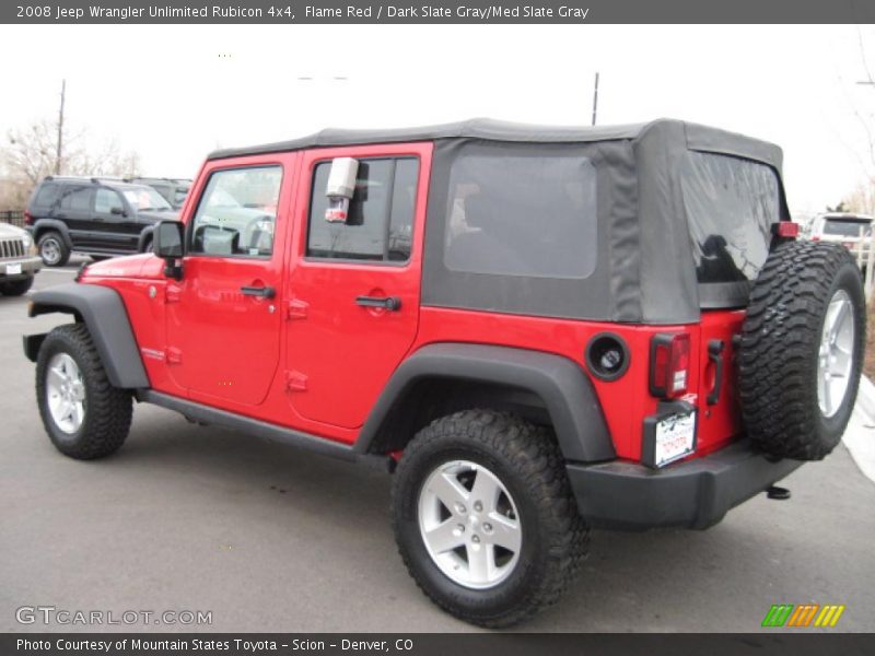 Flame Red / Dark Slate Gray/Med Slate Gray 2008 Jeep Wrangler Unlimited Rubicon 4x4