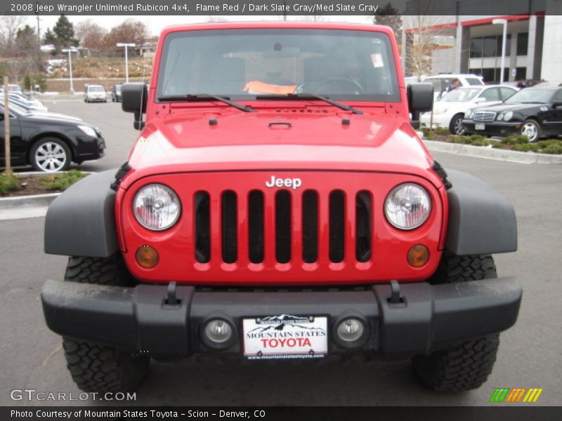 Flame Red / Dark Slate Gray/Med Slate Gray 2008 Jeep Wrangler Unlimited Rubicon 4x4