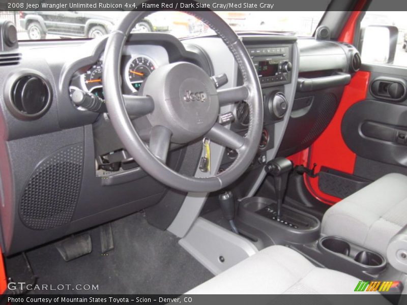 Flame Red / Dark Slate Gray/Med Slate Gray 2008 Jeep Wrangler Unlimited Rubicon 4x4