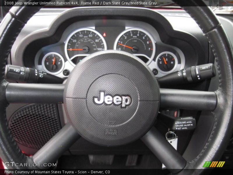 Flame Red / Dark Slate Gray/Med Slate Gray 2008 Jeep Wrangler Unlimited Rubicon 4x4