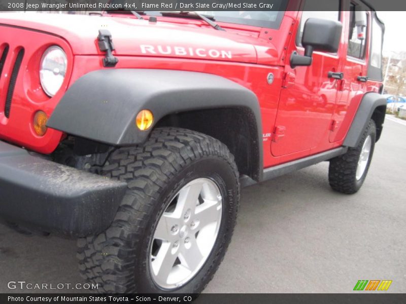 Flame Red / Dark Slate Gray/Med Slate Gray 2008 Jeep Wrangler Unlimited Rubicon 4x4