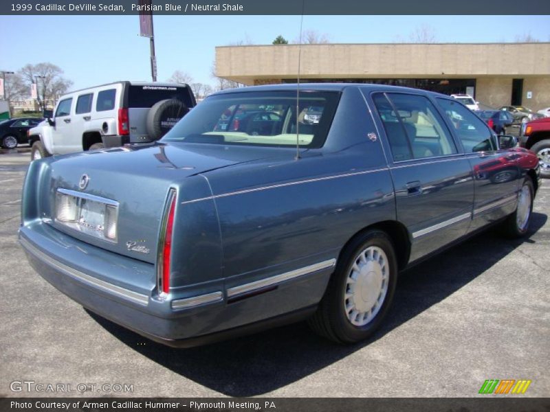 Parisian Blue / Neutral Shale 1999 Cadillac DeVille Sedan