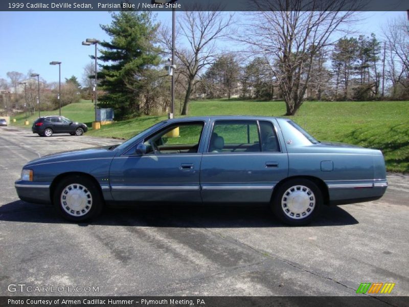 Parisian Blue / Neutral Shale 1999 Cadillac DeVille Sedan