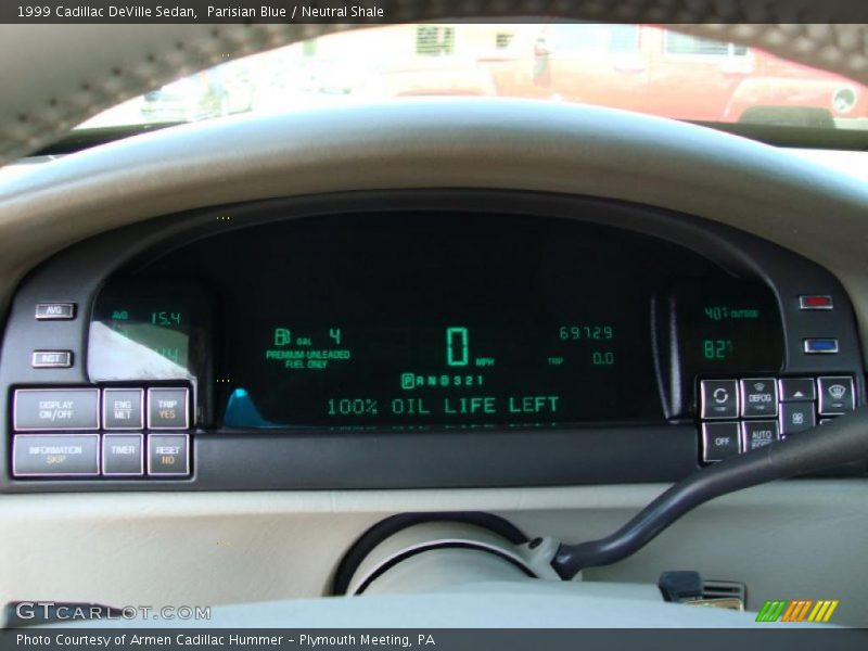 Parisian Blue / Neutral Shale 1999 Cadillac DeVille Sedan