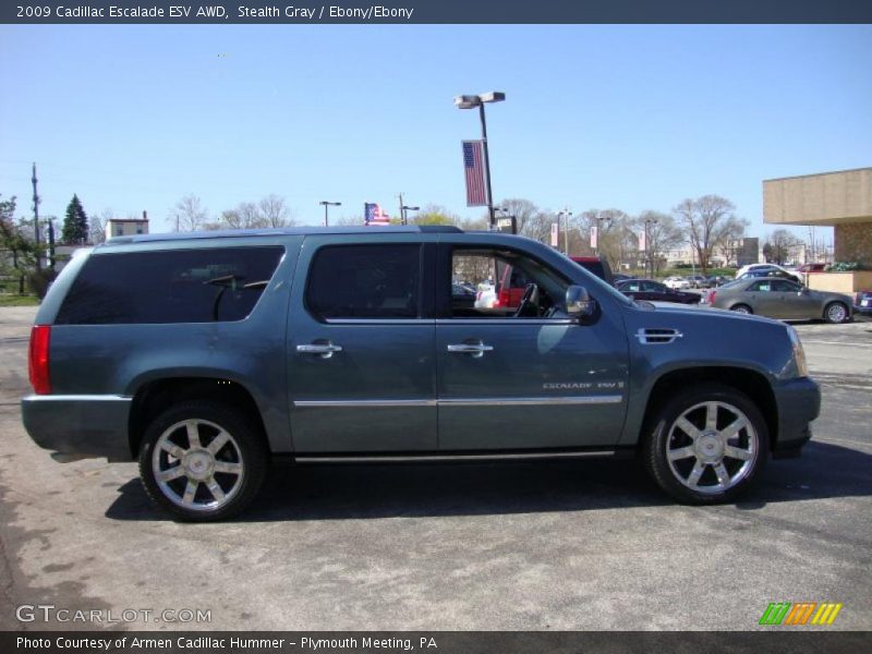 Stealth Gray / Ebony/Ebony 2009 Cadillac Escalade ESV AWD