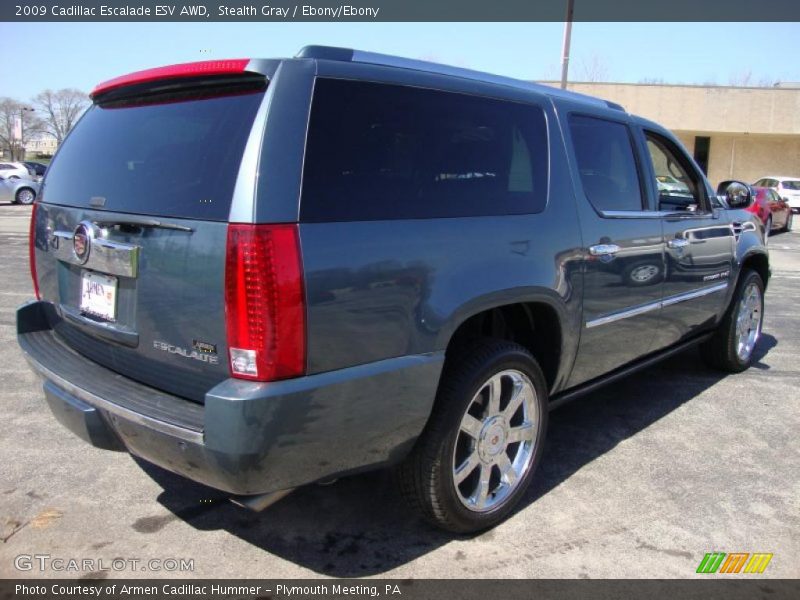 Stealth Gray / Ebony/Ebony 2009 Cadillac Escalade ESV AWD