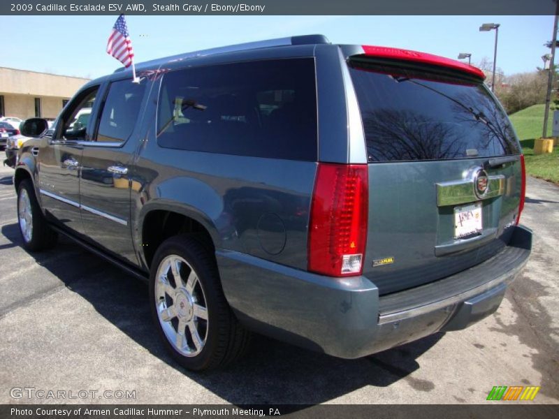 Stealth Gray / Ebony/Ebony 2009 Cadillac Escalade ESV AWD