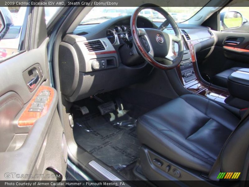 Stealth Gray / Ebony/Ebony 2009 Cadillac Escalade ESV AWD