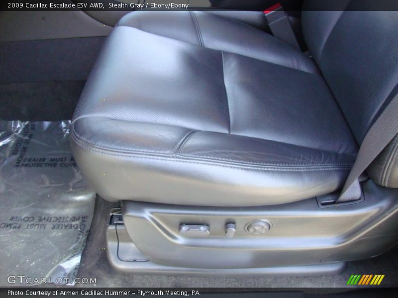 Stealth Gray / Ebony/Ebony 2009 Cadillac Escalade ESV AWD