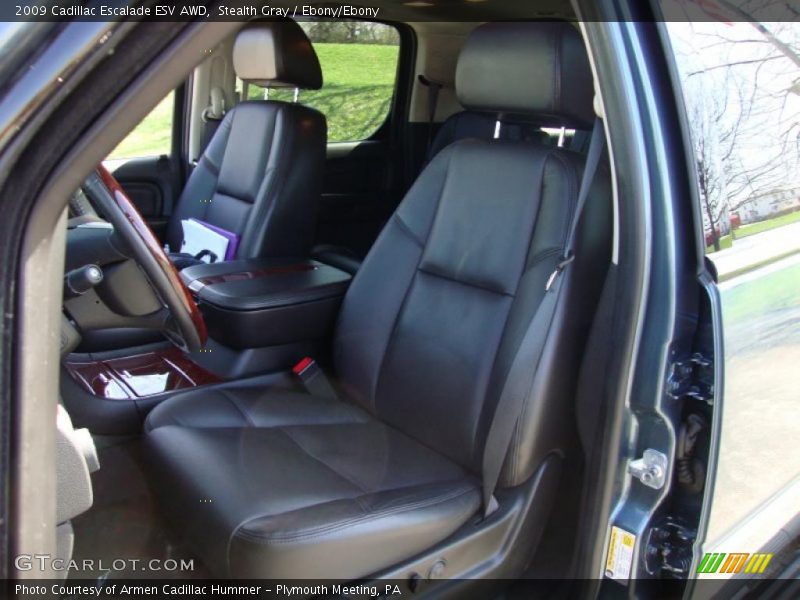 Stealth Gray / Ebony/Ebony 2009 Cadillac Escalade ESV AWD