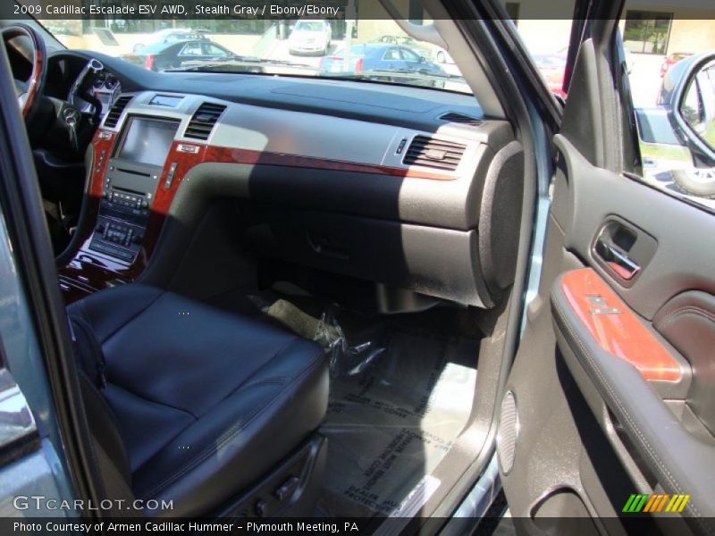 Stealth Gray / Ebony/Ebony 2009 Cadillac Escalade ESV AWD