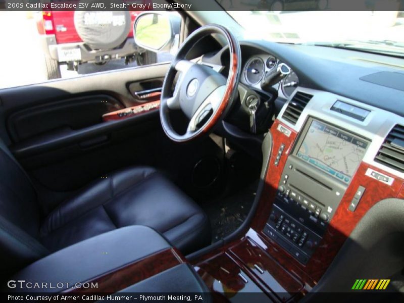 Stealth Gray / Ebony/Ebony 2009 Cadillac Escalade ESV AWD