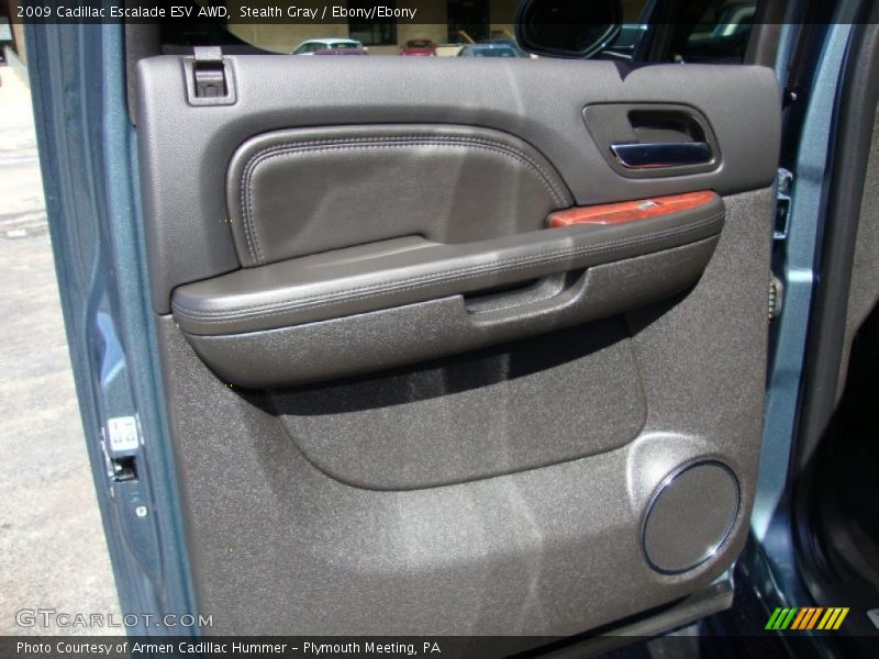 Stealth Gray / Ebony/Ebony 2009 Cadillac Escalade ESV AWD