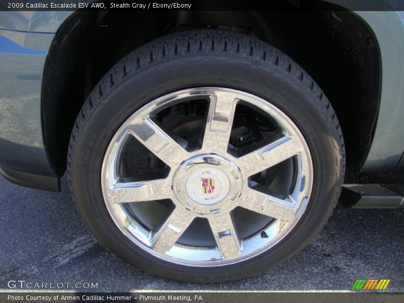 Stealth Gray / Ebony/Ebony 2009 Cadillac Escalade ESV AWD