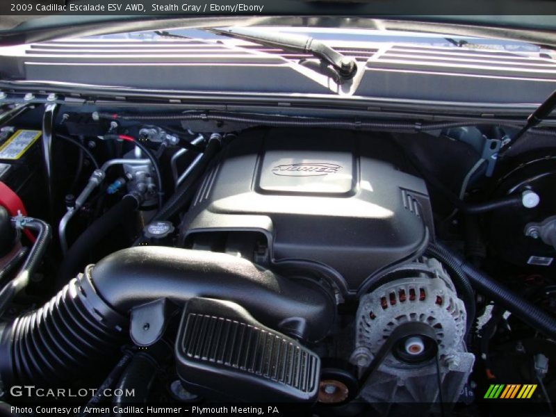 Stealth Gray / Ebony/Ebony 2009 Cadillac Escalade ESV AWD