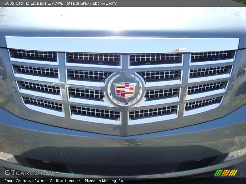 Stealth Gray / Ebony/Ebony 2009 Cadillac Escalade ESV AWD