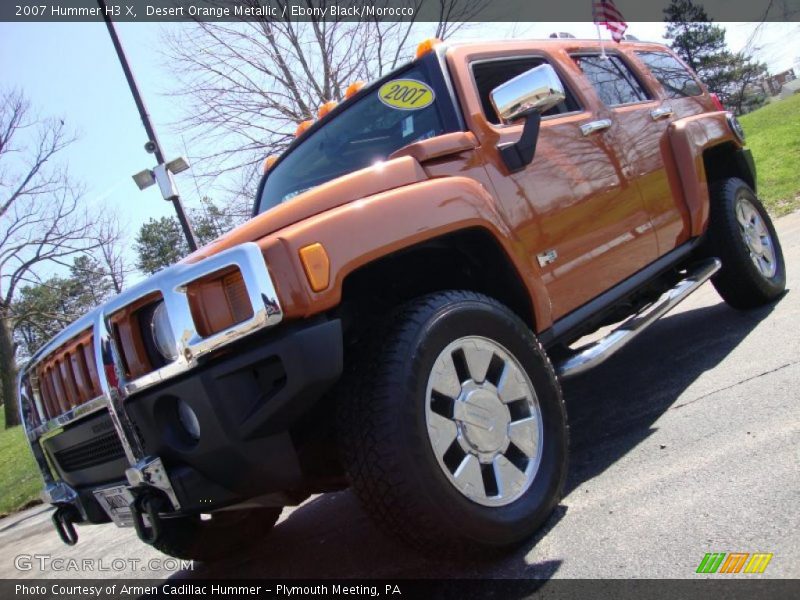 Desert Orange Metallic / Ebony Black/Morocco 2007 Hummer H3 X
