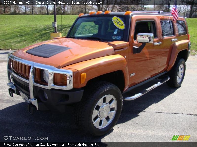 Desert Orange Metallic / Ebony Black/Morocco 2007 Hummer H3 X