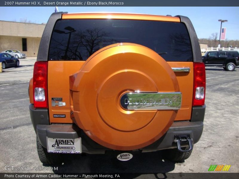 Desert Orange Metallic / Ebony Black/Morocco 2007 Hummer H3 X