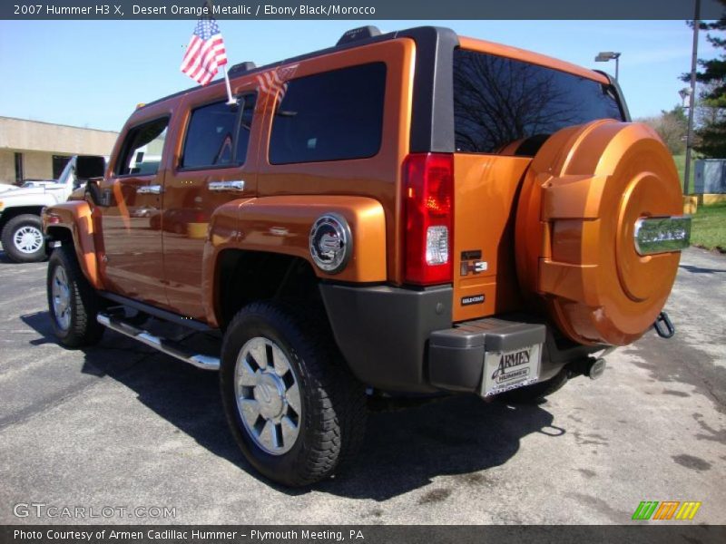 Desert Orange Metallic / Ebony Black/Morocco 2007 Hummer H3 X