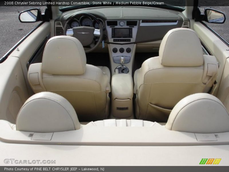 Stone White / Medium Pebble Beige/Cream 2008 Chrysler Sebring Limited Hardtop Convertible