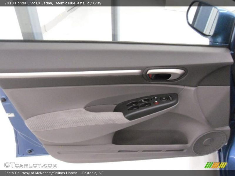 Atomic Blue Metallic / Gray 2010 Honda Civic EX Sedan