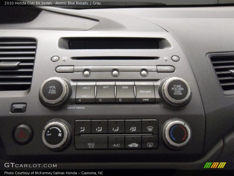 Atomic Blue Metallic / Gray 2010 Honda Civic EX Sedan